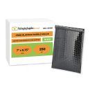 Glamour Bubble Mailers - Metallic Black - 7" x 6.75" - 250 Mailers/Case