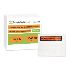 Packing List Envelopes - 5.5 x 10 Inch - Panel Face - 104000/Full Pallet