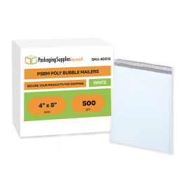Bubble Poly Mailers 500 Pack 4 Inch