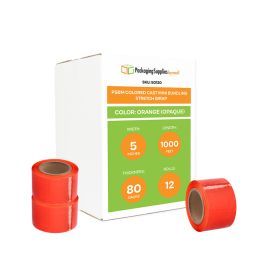 Colored Cast Mini Bundling Stretch Wrap Orange Opaque 12 Qty