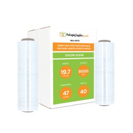 High Performance Machine Length Cast Stretch Wrap 40 Qty 47 Gauge