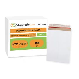 Rigid Photo Mailer White 100 Qty